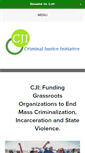 Mobile Screenshot of criminaljusticeinitiative.org