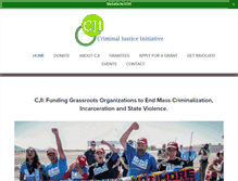 Tablet Screenshot of criminaljusticeinitiative.org